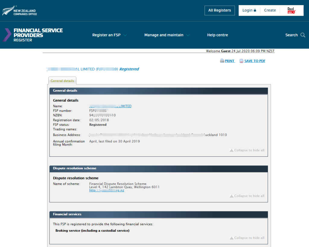 新西兰FMA与FSP牌照